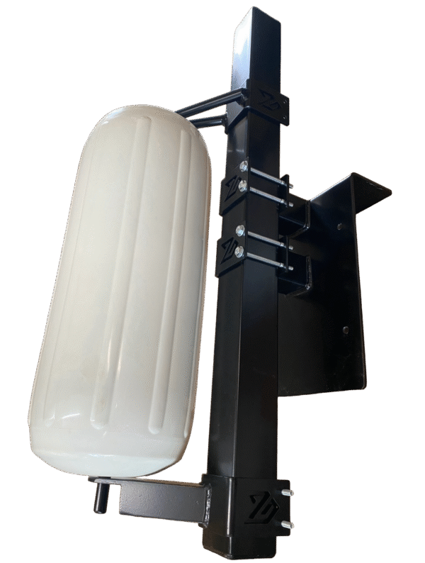 Adjustable Inside/Outside Dock Mount w/Soft Rotating Polyform Fenders - Image 2