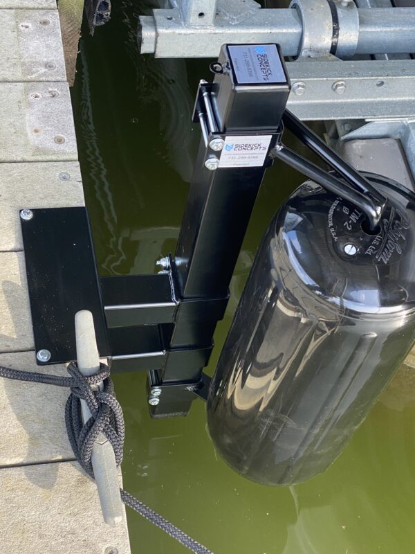 Adjustable Inside/Outside Dock Mount w/Soft Rotating Polyform Fenders - Image 3