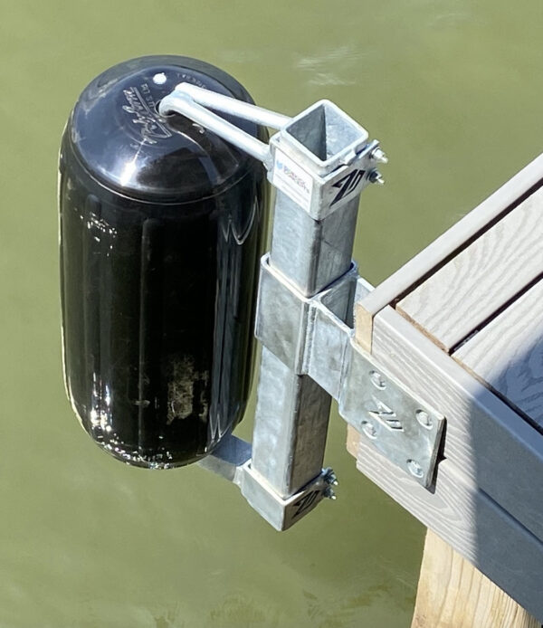 Corner Dock Mount w/soft rotating Polyform Fenders - Image 3