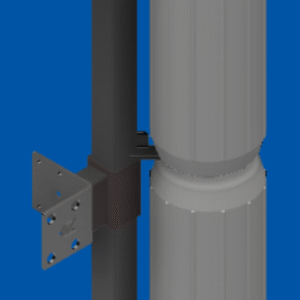 Double Corner Dock Mount w/soft rotating Polyform Fenders