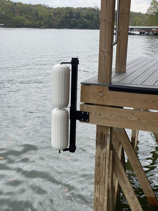 Double Corner Dock Mount w/soft rotating Polyform Fenders - Image 10