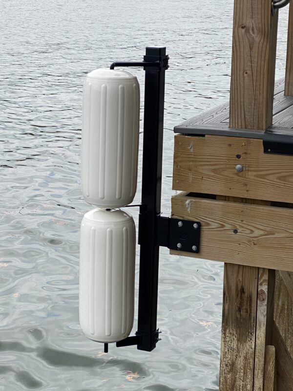 Double Corner Dock Mount w/soft rotating Polyform Fenders - Image 11