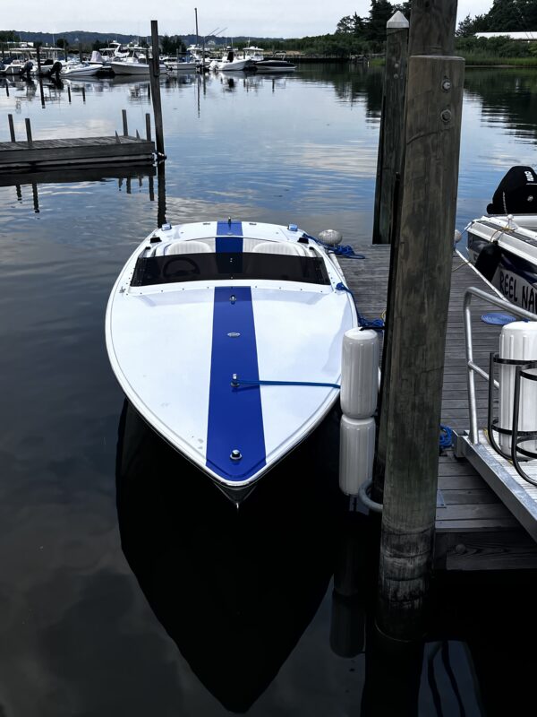 Double Stackable Piling Dock Mount w/soft rotating Polyform Fenders - Image 3