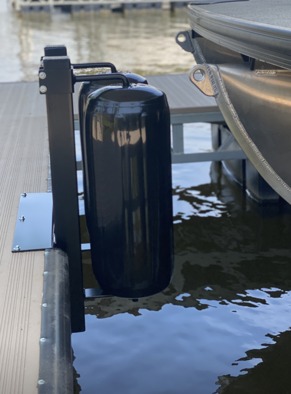 Front Dock Mount w/soft rotating Polyform Fenders - Image 2