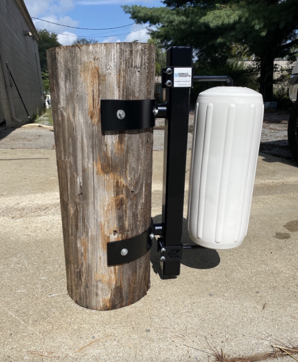 Single Piling Dock Mount w/soft rotating Polyform Fenders - Image 7
