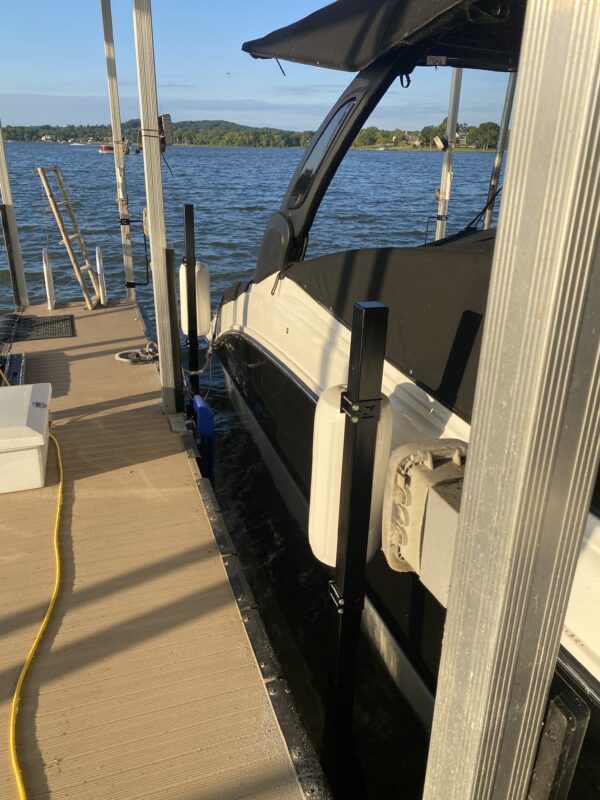 Adjustable Boat Lift Guide Mounts w/Soft Rotating Polyform Fenders - Image 3