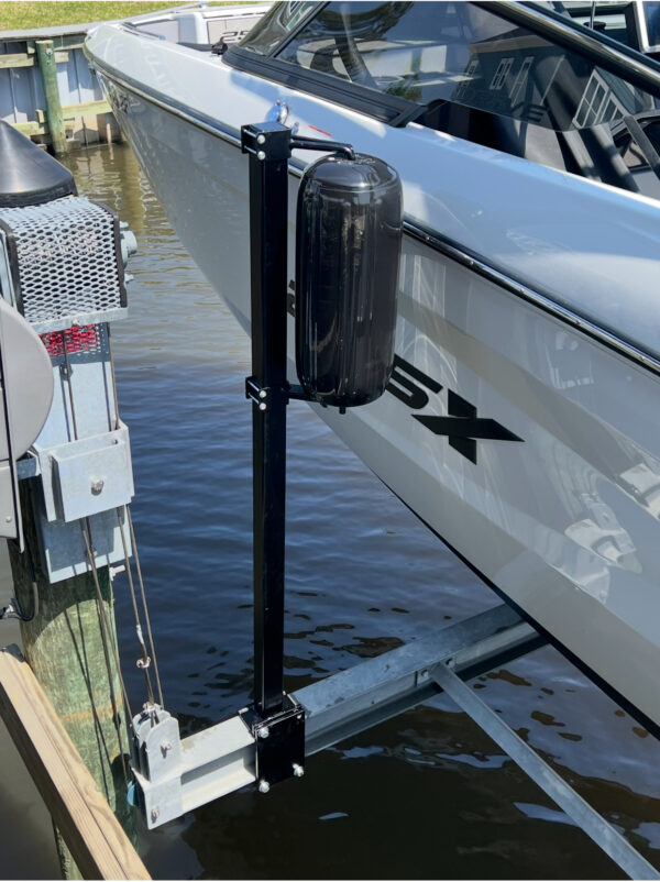Adjustable Boat Lift Guide Mounts w/Soft Rotating Polyform Fenders - Image 2