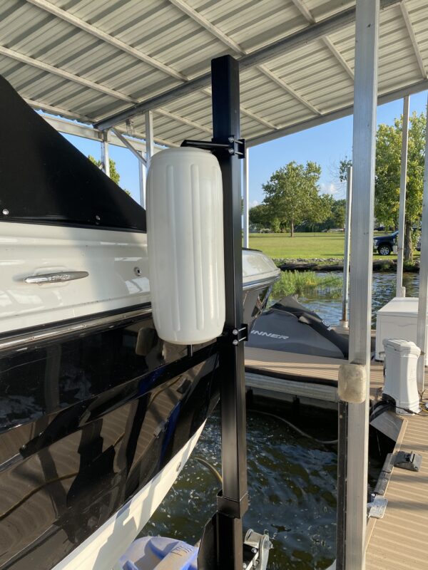 Adjustable Boat Lift Guide Mounts w/Soft Rotating Polyform Fenders - Image 7