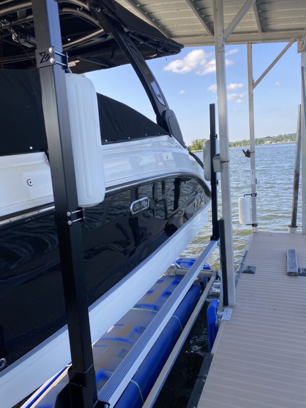 Adjustable Boat Lift Guide Mounts w/Soft Rotating Polyform Fenders - Image 6