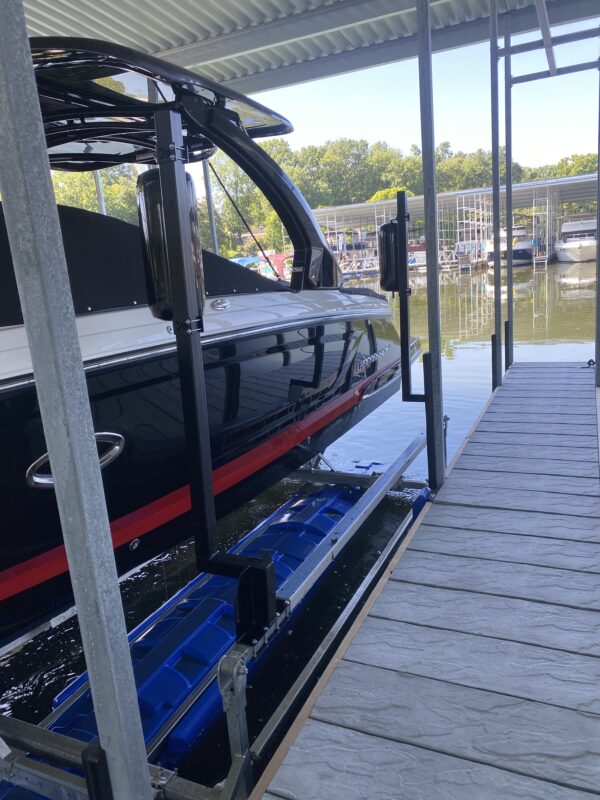 Adjustable Boat Lift Guide Mounts w/Soft Rotating Polyform Fenders - Image 4